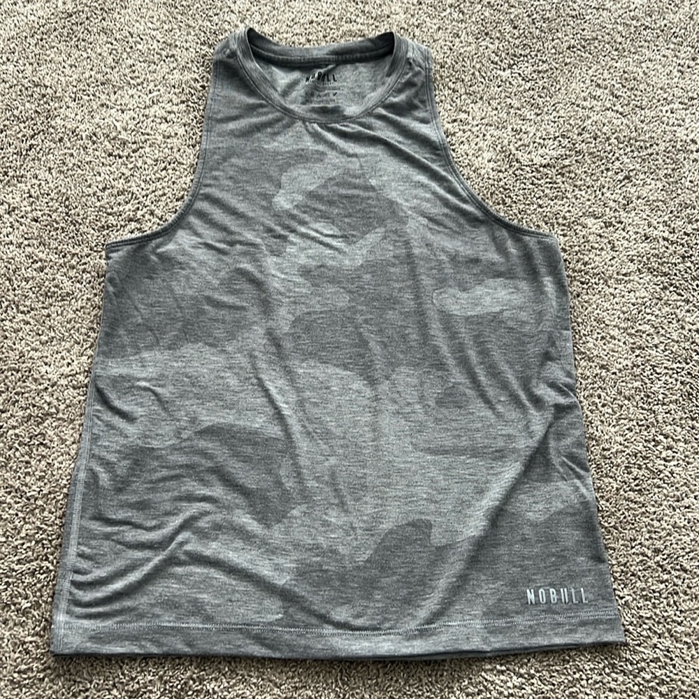 Nobull Gray Camo High Neck Tank